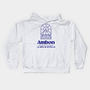 Ambon the sea is calling me - Brittany Morbihan 56 Sea Holidays Beach Kids Hoodie